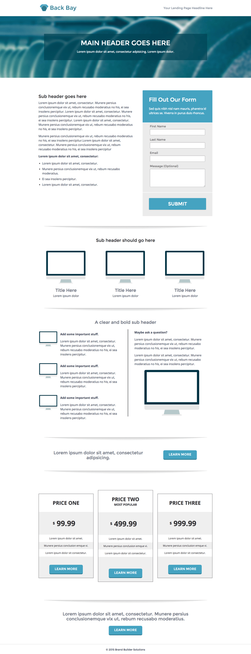 Back Bay Landing Page 14 HubSpot template