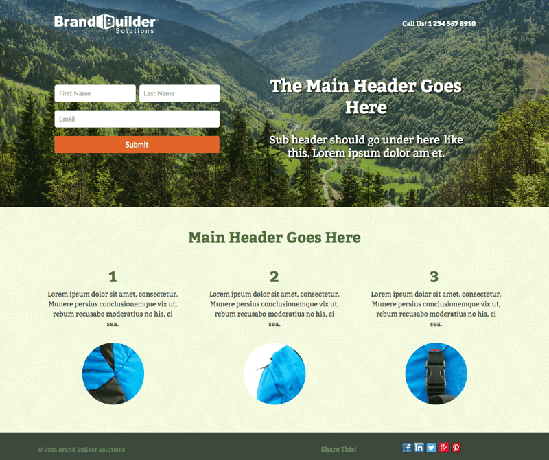 Backpack Landing Page G1 HubSpot Template