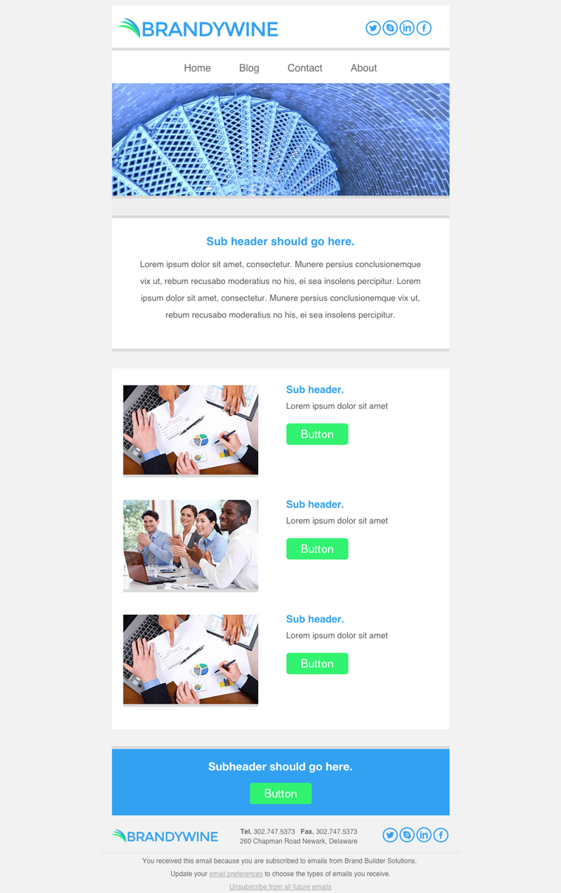 Brandywine D2 Email HubSpot Template