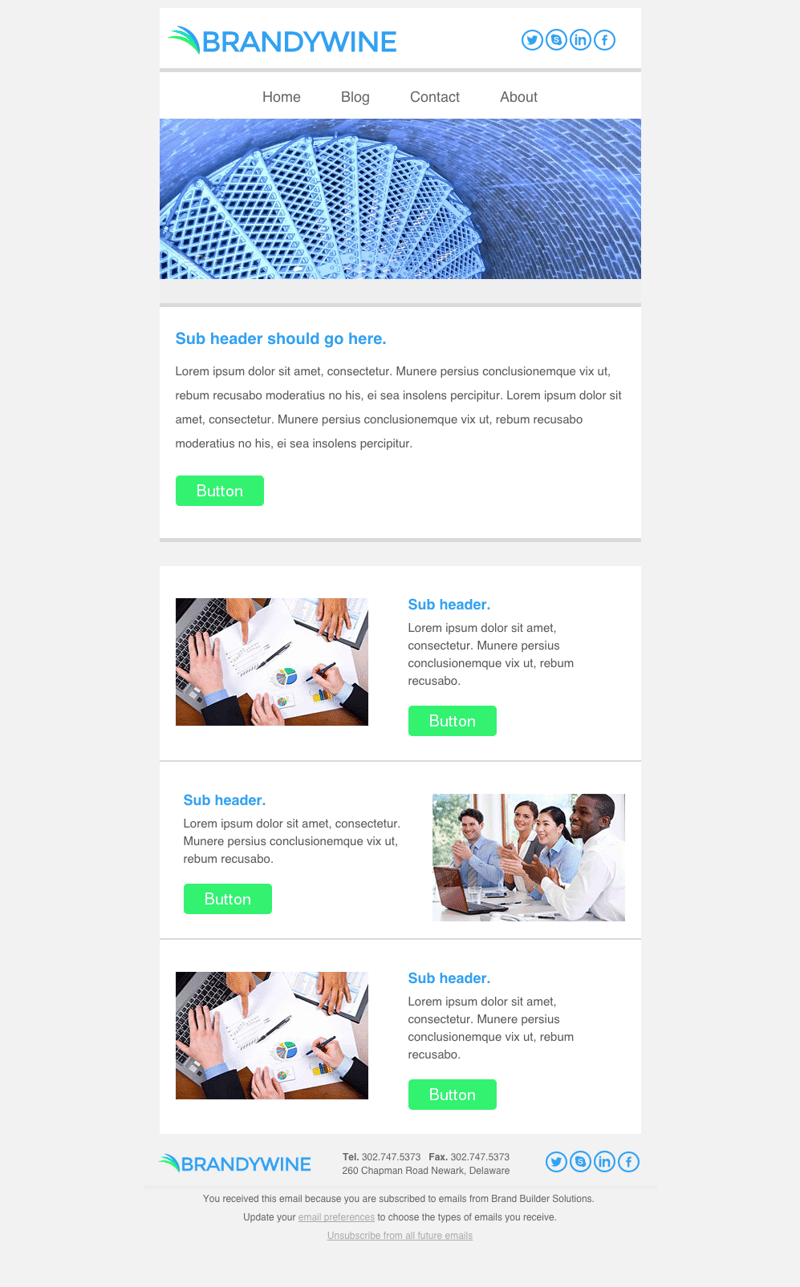 Brandywine F2 Email HubSpot template