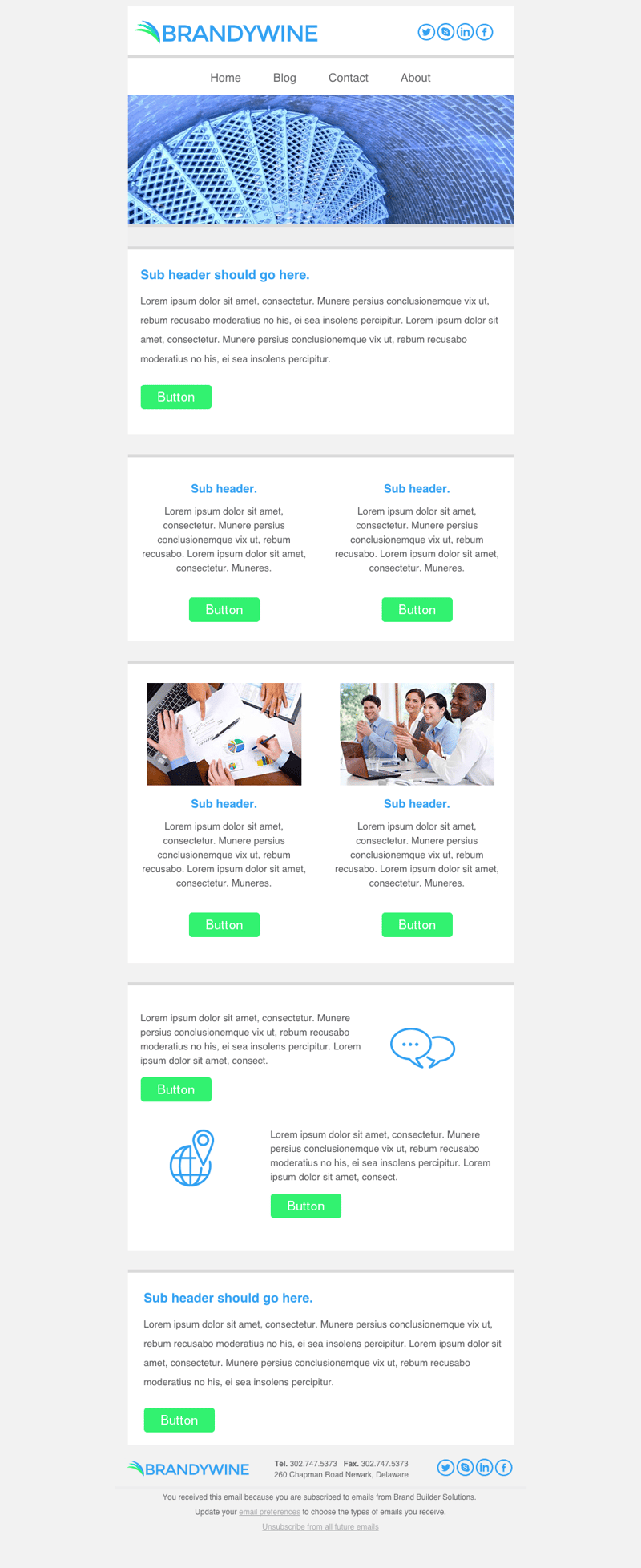 Brandywine I2 Email HubSpot template