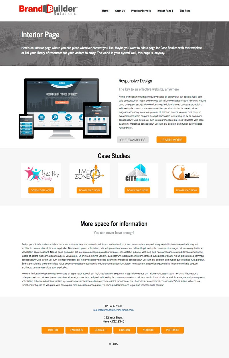 Inbound Responsive 2 Interior Page HubSpot Template