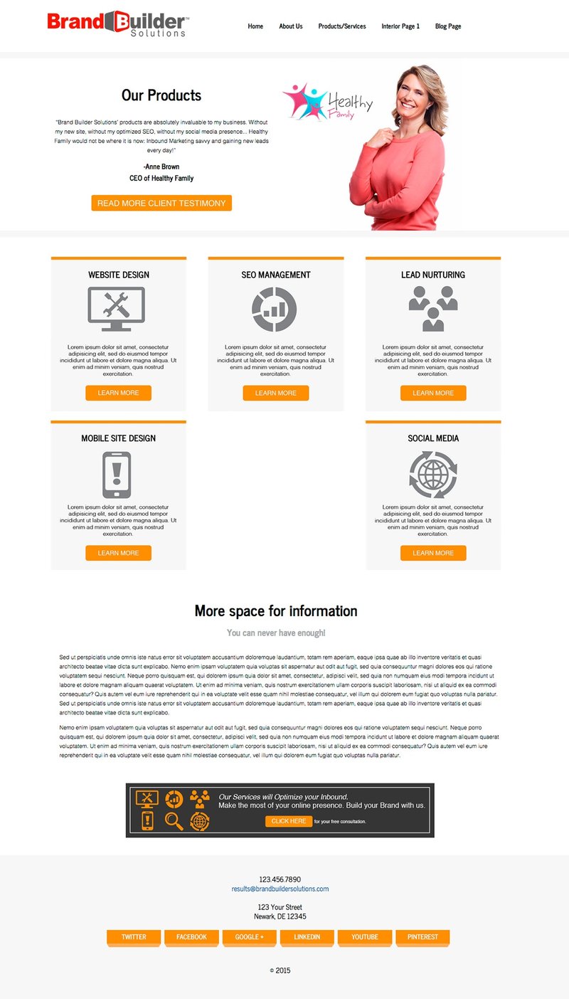 Inbound Responsive 2 Products HubSpot Template