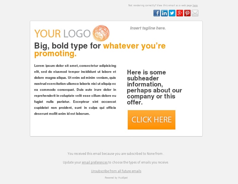 Melodica Basic HubSpot Template
