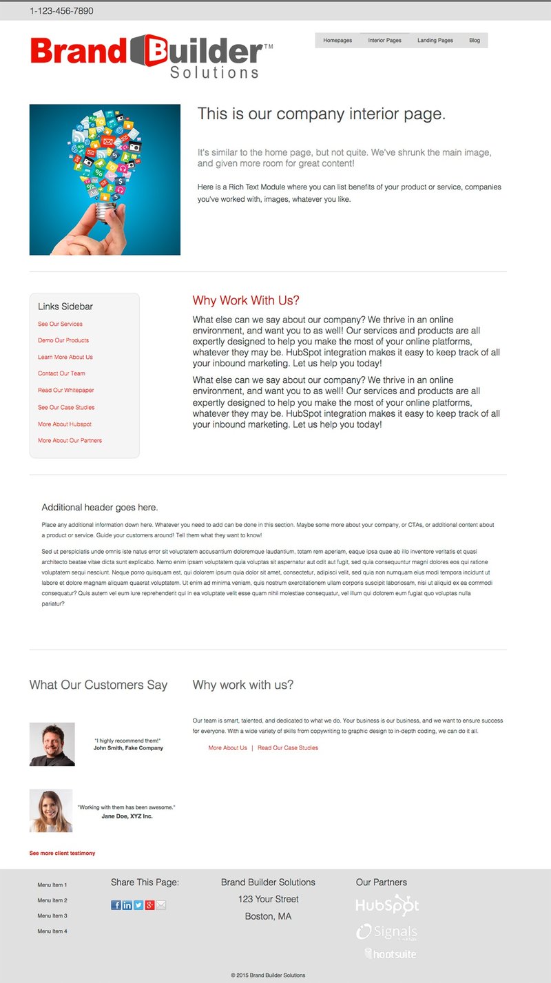 Optimize Responsive 1 Interior 1 HubSpot Template