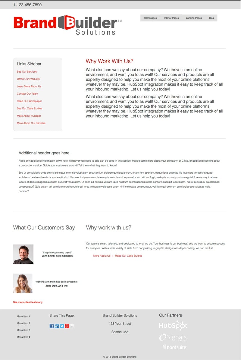 Optimize Responsive 1 Interior 3 HubSpot Template