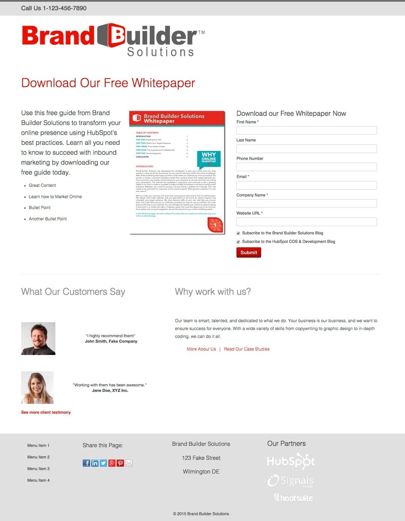 Optimize Responsive 1 Landing Page 2