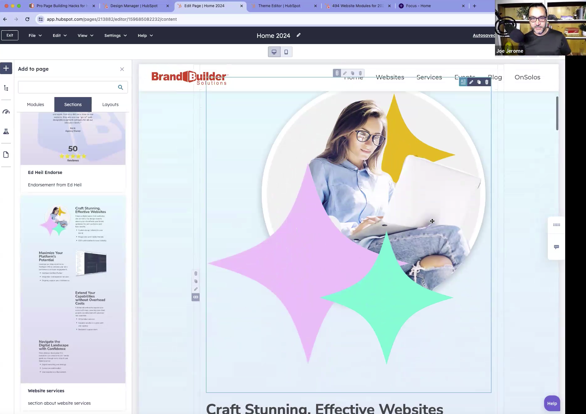 hubspot drage and drop editor hot